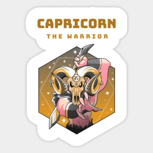 CAPRICORN THE WARRIOR Sticker